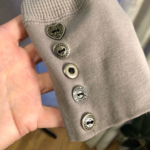 J& company gray waffle cotton thermal long sleeve shirt size medium - Picture 3 of 5